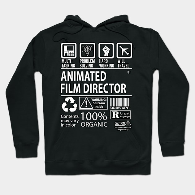 Animated Film Director T Shirt - MultiTasking Certified Job Gift Item Tee Hoodie by Aquastal